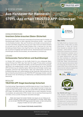 STOYL-App erhält TRUSTED APP-Gütesiegel