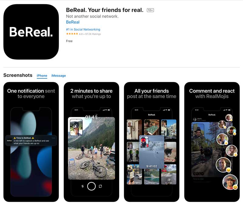 BeReal App Datenschutz sicher Apptest