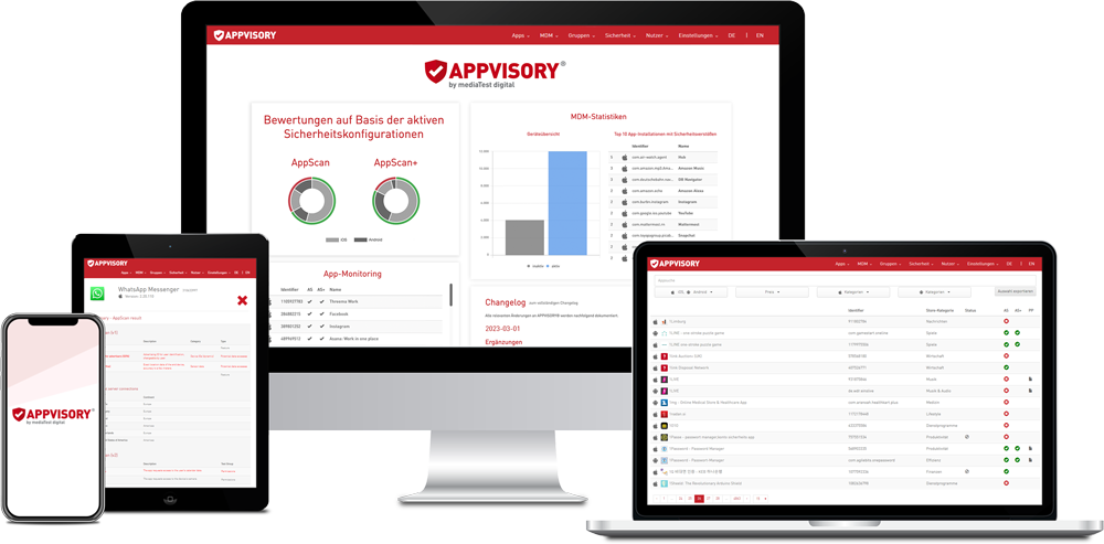 APPVISORY App Security für alle Mobile Devices