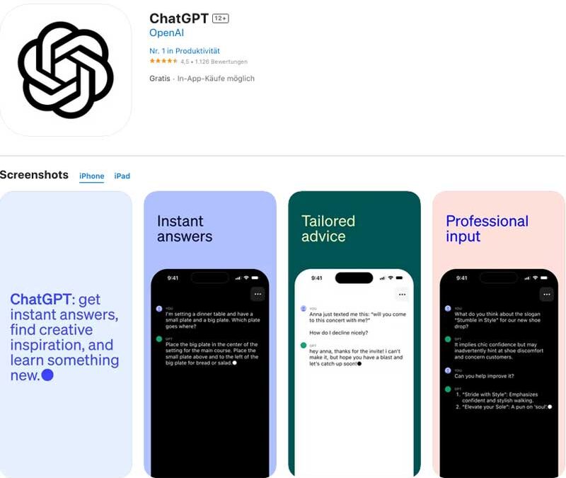 ChatGPT App: So steht es um den Datenschutz